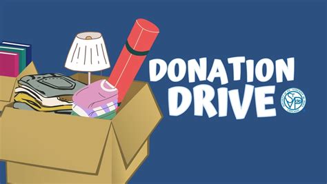 donation drives at work.